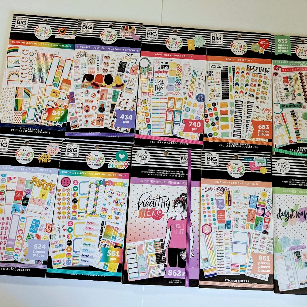 The happy planner sticker book bundle